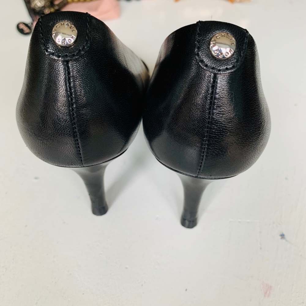 Michael Kors Black Leather Heels - Picture 3 of 7